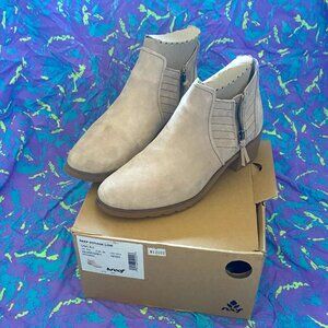 Reef Voyage Low Ankle Zipper Boot Bootie Grey Size US 8.5